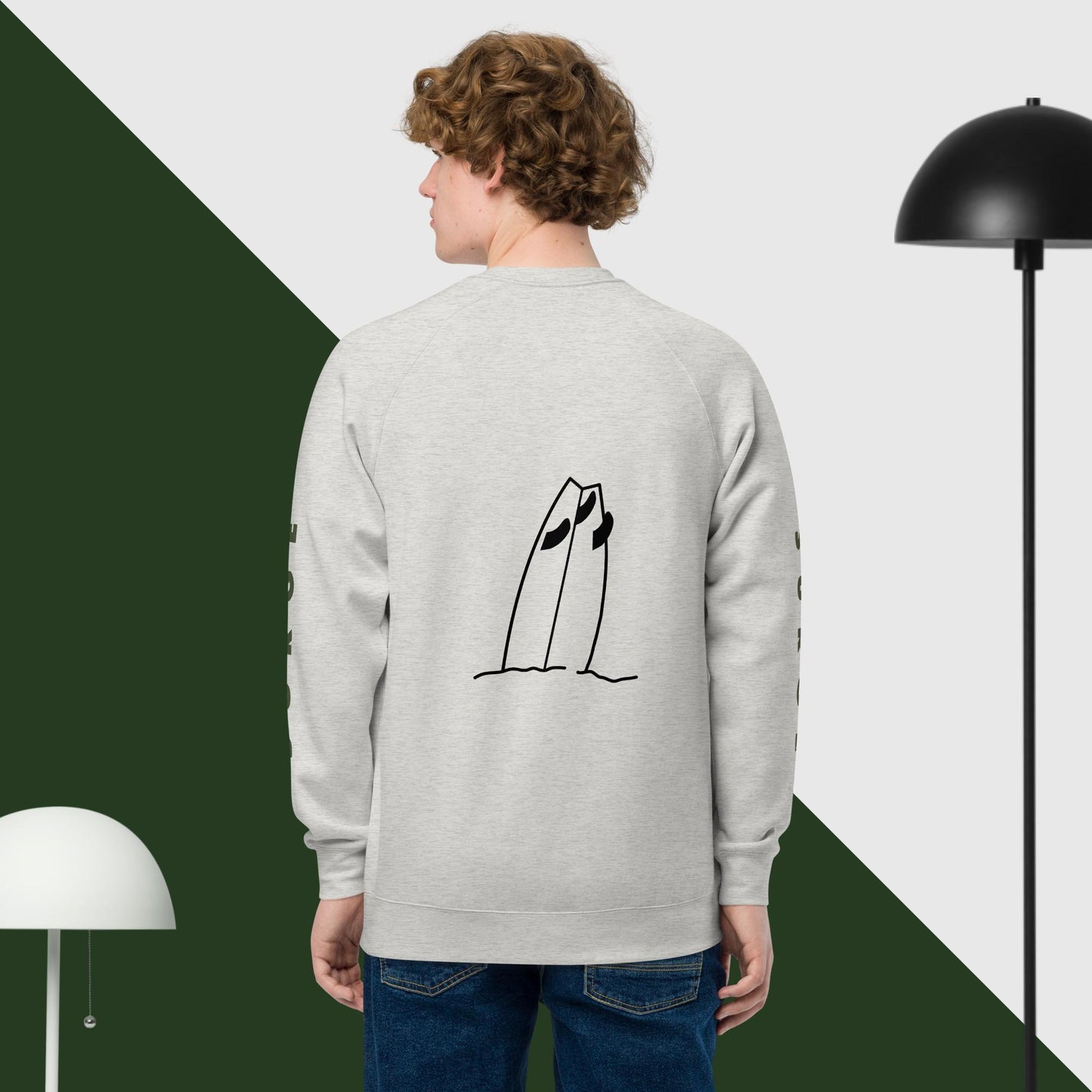 Unisex raglan sweatshirt