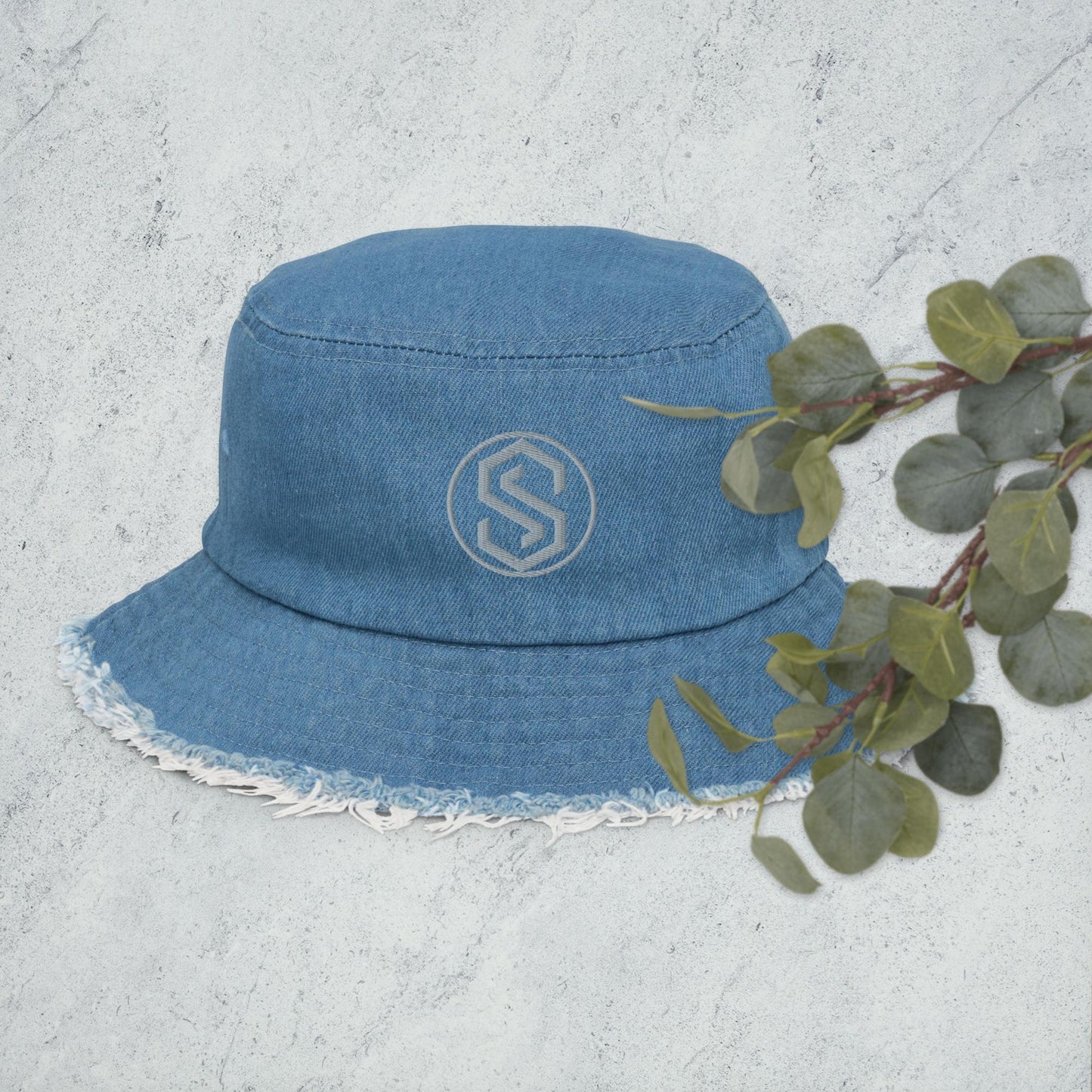 Denim bucket hat